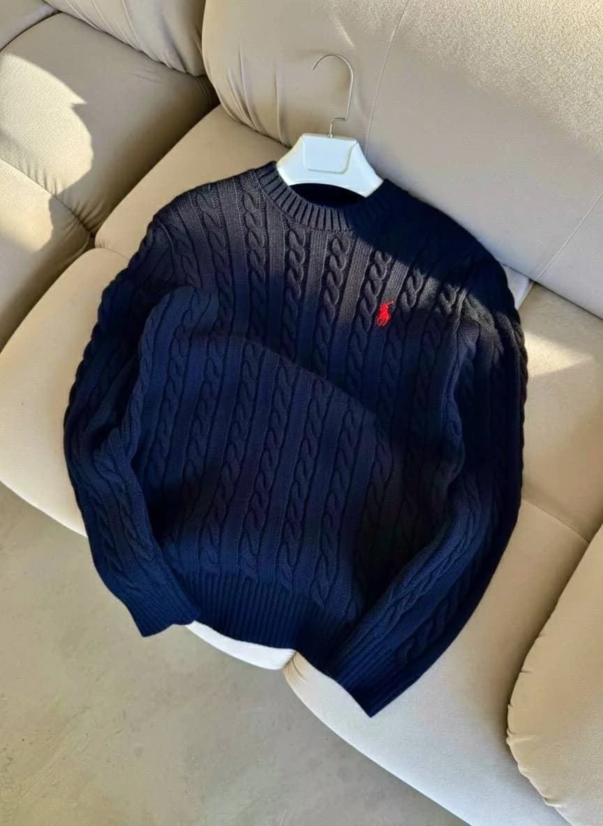 RALPH LAUREN BİSİKLET YAKA TRİKO LACİVERT görünüm 1
