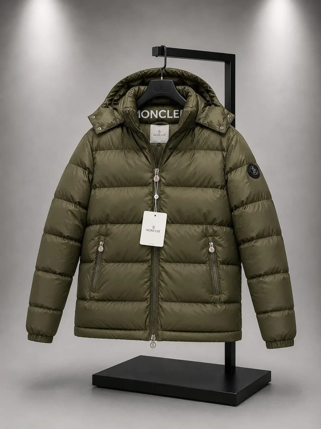 MONCLER KAPÜŞONLU ŞİŞME MONT HAKİ (ÇIKARILABİLİR KAPÜŞON) görünüm 1