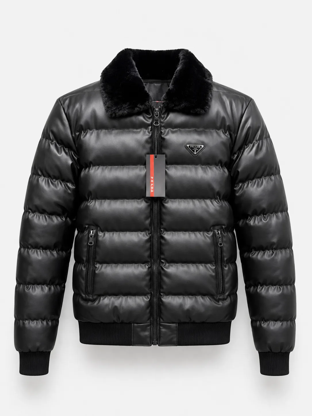 PRADA SUNİ DERİ MONT SİYAH görünüm 1
