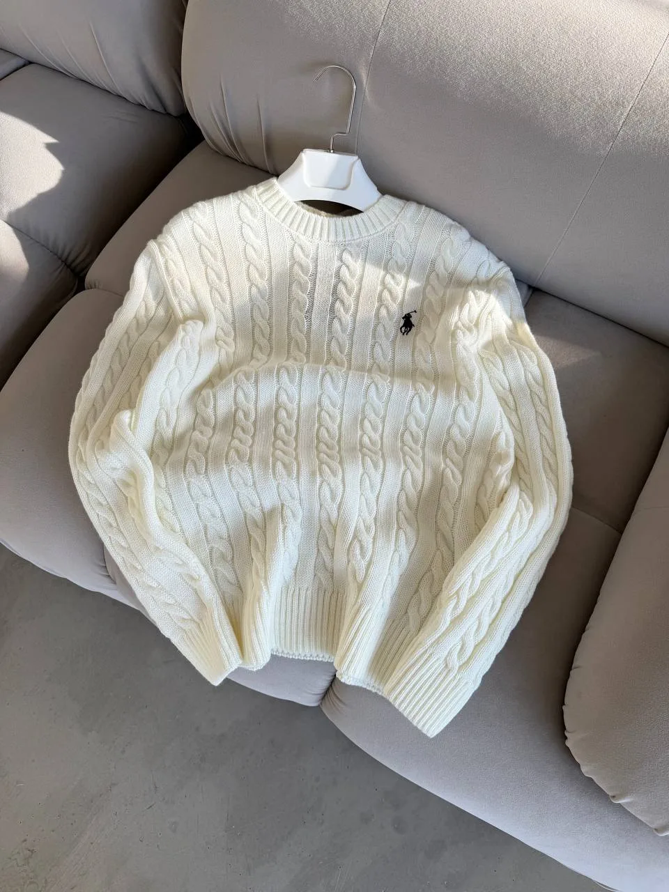 RALPH LAUREN BİSİKLET YAKA TRİKO BEYAZ görünüm 1